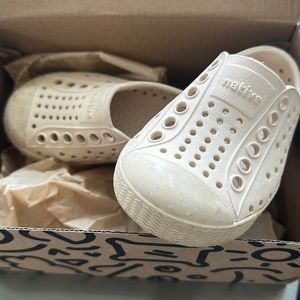 Native Toddler Shoes - Jefferson Style in Bone White